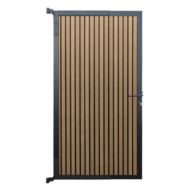 Elephant Tuindeur Dark Line Stripes Oak and Black Co-Ex 90x180cm